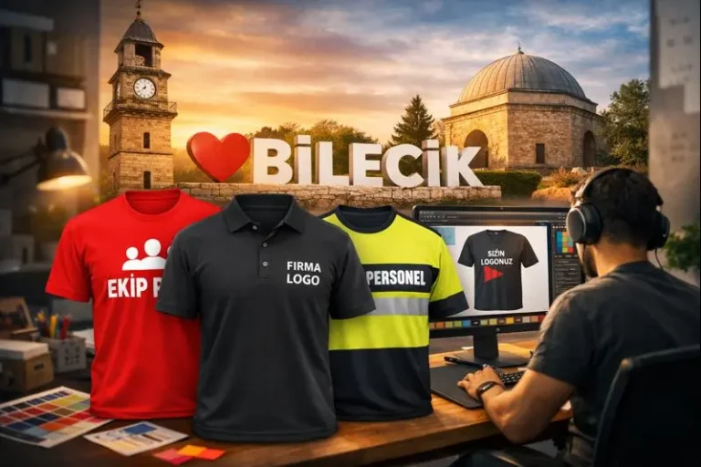 Bilecik işletmeleri için baskılı kurumsal tişört üretimi